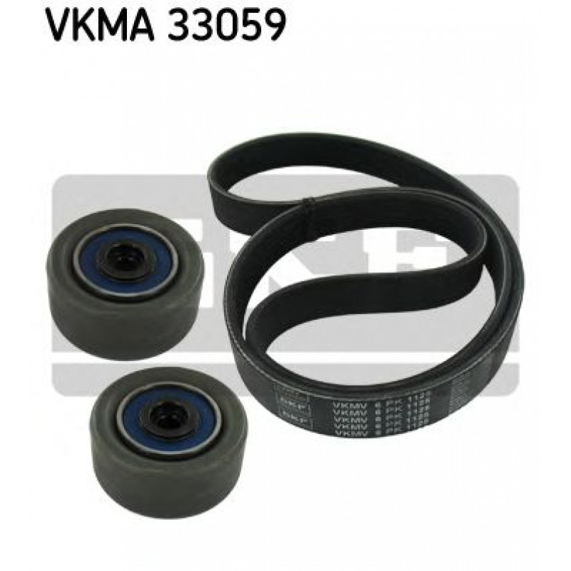 VKMA 33059 SKF Комплект доріжкового ремня (ролик, ремінь)